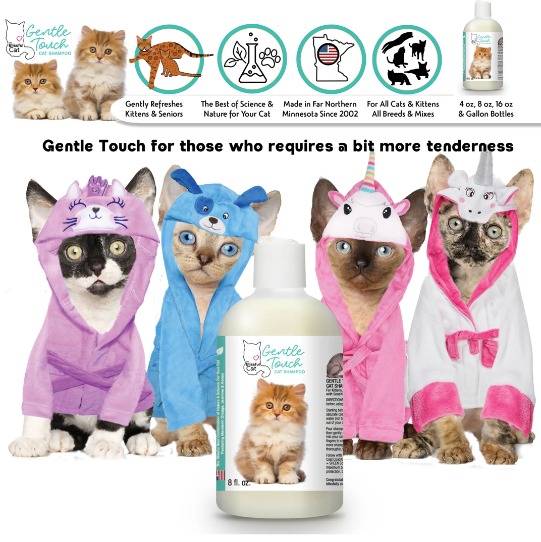 Gentle Touch Cat Shampoo for Kittens, Senior & Sensitive Cats