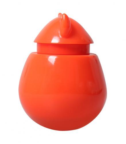 Interactive Cat Treat Dispenser / Toy - Orange Tangerine